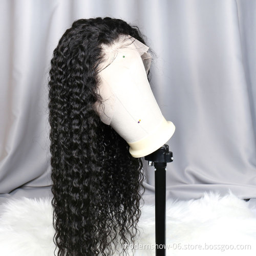 Curly Lace Front Wig Preplucked Glueless Bleached Knots Raw Indian Curly Hair Wig
